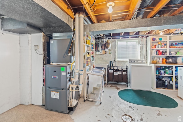 110 N 400 E, Glenwood, UT 84730 - below grade area with washer / dryer and heating unit