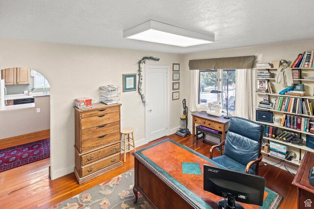 110 N 400 E, Glenwood, UT 84730 - home office featuring wood finished floors and baseboards
