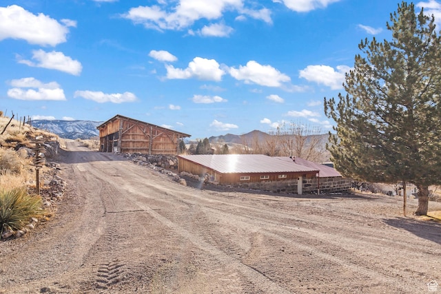 110 N 400 E, Glenwood, UT 84730 - view of dirt / gravel road featuring a mountain view