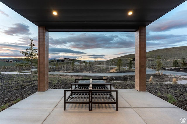 6242 Double Deer Loop, Park City, UT 84098 - view of patio / terrace with a mountain view