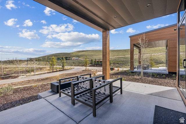 6242 Double Deer Loop, Park City, UT 84098 - view of patio / terrace featuring a view of countryside and a mountain view