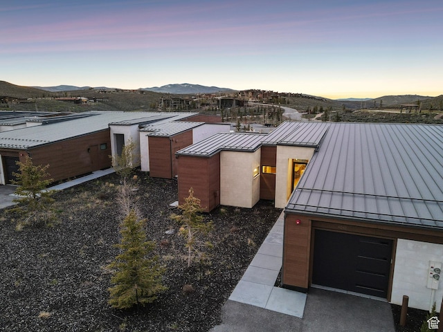 6242 Double Deer Loop, Park City, UT 84098 - view of front of home featuring a standing seam roof, metal roof, and a mountain view