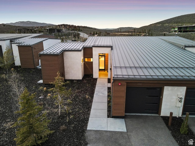 6242 Double Deer Loop, Park City, UT 84098 - contemporary home with a standing seam roof, metal roof, and a mountain view
