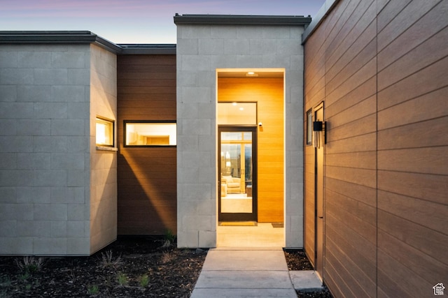 6242 Double Deer Loop, Park City, UT 84098 - property entrance with concrete block siding