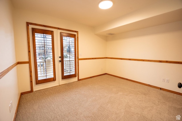 5063 E Lakeview Dr Unit 1009, Eden, UT 84310 - unfurnished room featuring light carpet and french doors
