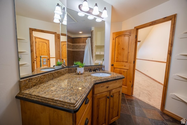 5063 E Lakeview Dr Unit 1009, Eden, UT 84310 - bathroom featuring vanity and curtained shower