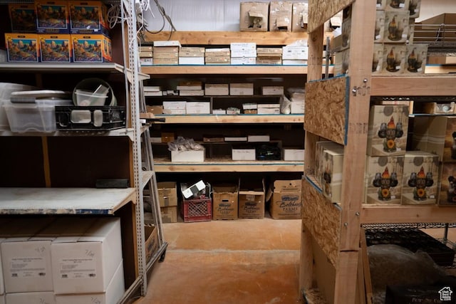 view of storage room