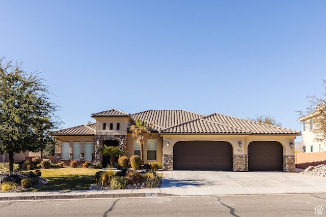 437 N Northstar Dr, St George, UT 84770 - mediterranean / spanish-style house featuring a garage