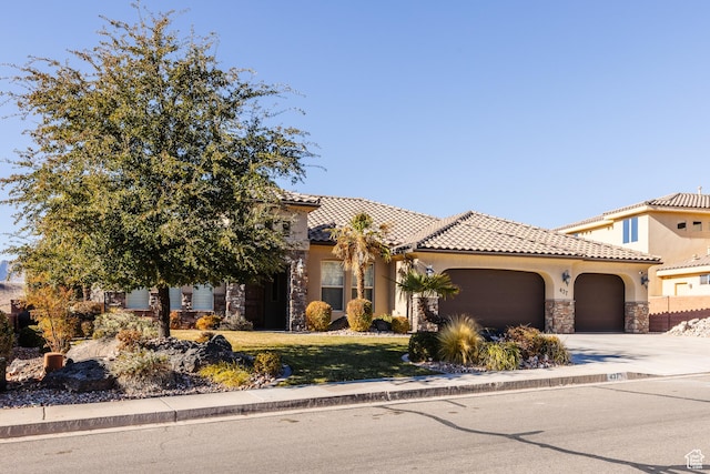 437 N Northstar Dr, St George, UT 84770 - mediterranean / spanish home featuring a garage