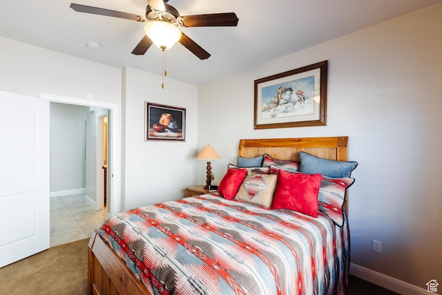 437 N Northstar Dr, St George, UT 84770 - carpeted bedroom featuring ceiling fan