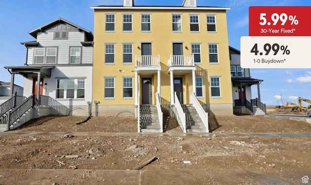 7029 W S Jordan Pkwy Unit 380, South Jordan, UT 84009 - townhome / multi-family property with stucco siding and a balcony