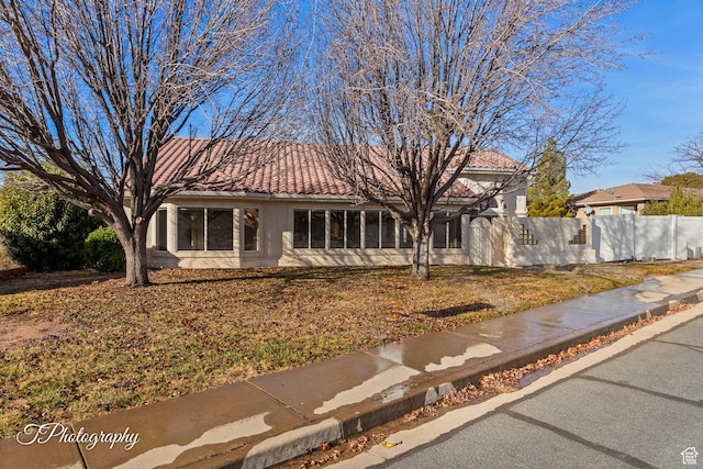 view of front of home