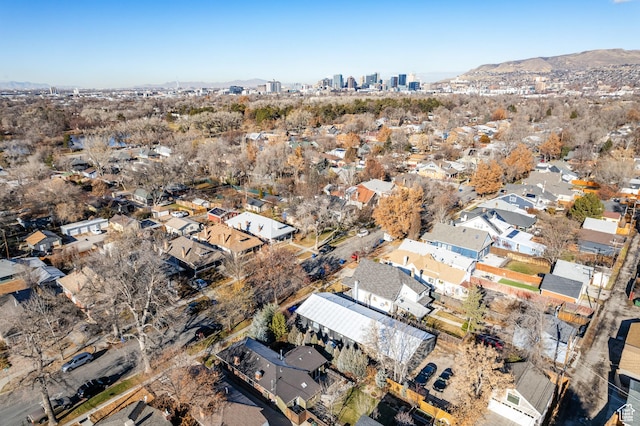 1229 S 800 E, Salt Lake City, UT 84105 - aerial overview of property's location with a mountainous background and nearby suburban area