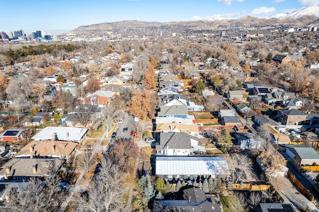 1229 S 800 E, Salt Lake City, UT 84105 - aerial view of property's location featuring a mountainous background and nearby suburban area
