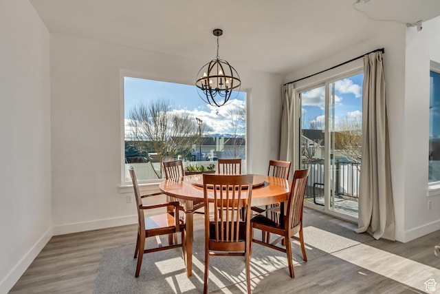 1153 W 1425th Dr N, Lehi, UT 84043 - dining room with a notable chandelier and wood-type flooring