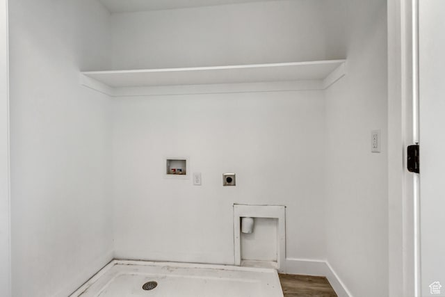 1153 W 1425th Dr N, Lehi, UT 84043 - washroom featuring washer hookup, hardwood / wood-style flooring, and electric dryer hookup