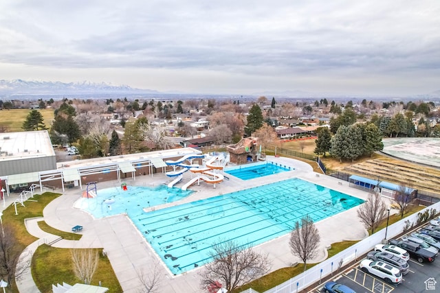 3565 E Summer Estates Cir, Cottonwood Heights, UT 84121 - view of pool with a mountain view