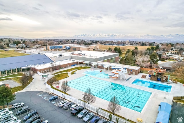 3565 E Summer Estates Cir, Cottonwood Heights, UT 84121 - bird's eye view with a mountain view