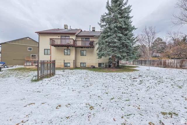 3565 E Summer Estates Cir, Cottonwood Heights, UT 84121 - view of snow covered back of property
