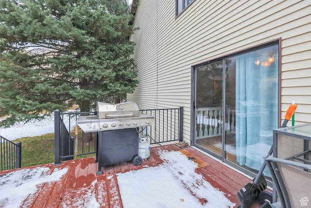 3565 E Summer Estates Cir, Cottonwood Heights, UT 84121 - snow covered patio with area for grilling