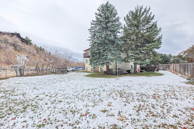 3565 E Summer Estates Cir, Cottonwood Heights, UT 84121 - yard layered in snow with a mountain view