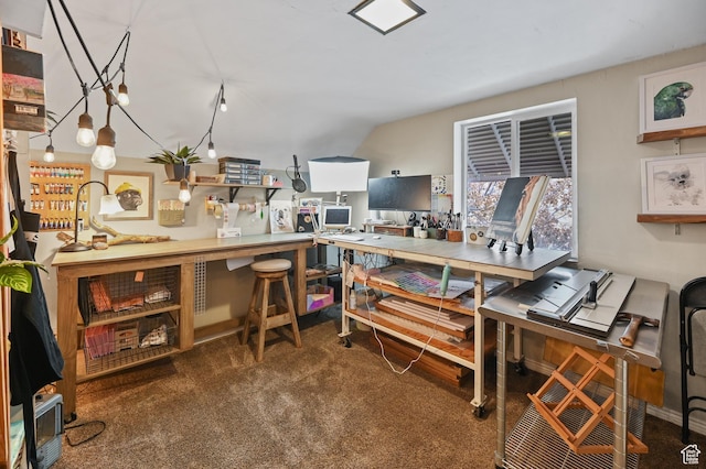 1518 E 9000 N, Preston, ID 83263 - carpeted office space with a workshop area