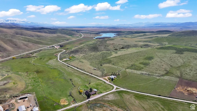 1518 E 9000 N, Preston, ID 83263 - birds eye view of property with a mountain view