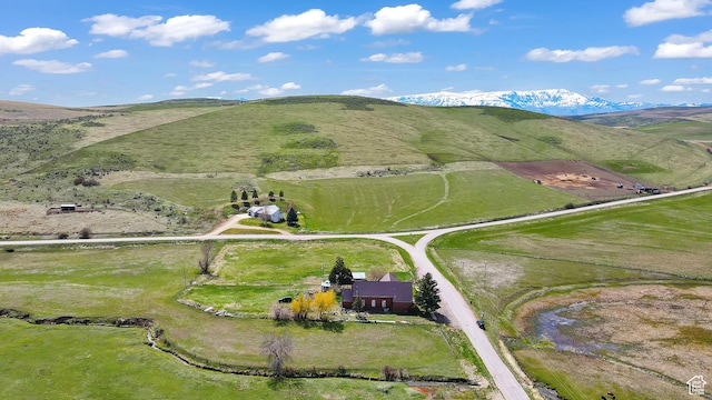 1518 E 9000 N, Preston, ID 83263 - birds eye view of property featuring a mountain view and a rural view