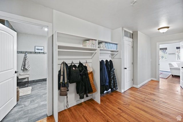 1518 E 9000 N, Preston, ID 83263 - mudroom featuring wood finished floors, visible vents, and baseboards