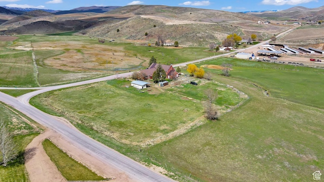 1518 E 9000 N, Preston, ID 83263 - birds eye view of property with a mountain view and a rural view