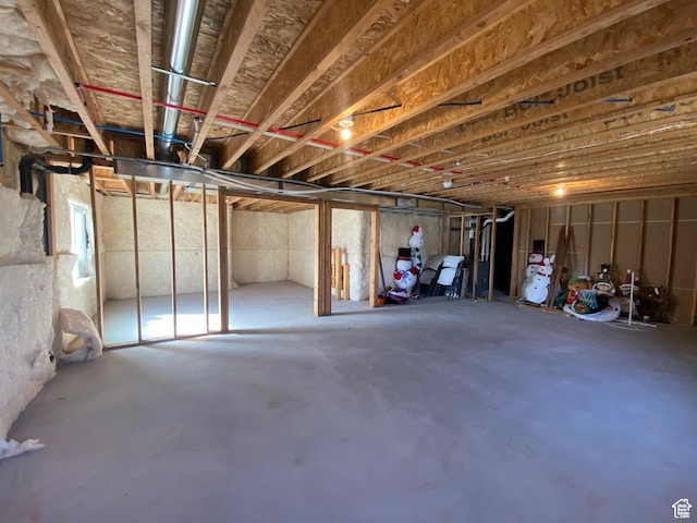 view of basement