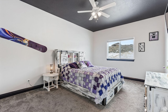 2923 S Country Club Way Unit 46, Garden City, UT 84028 - carpeted bedroom featuring baseboards and a ceiling fan