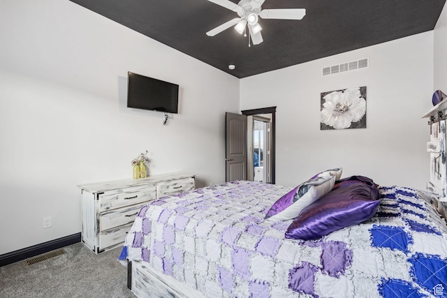 2923 S Country Club Way Unit 46, Garden City, UT 84028 - bedroom featuring carpet flooring, baseboards, and ceiling fan