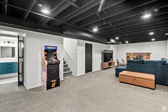 2660 W 10950 S, South Jordan, UT 84095 - basement with carpet floors