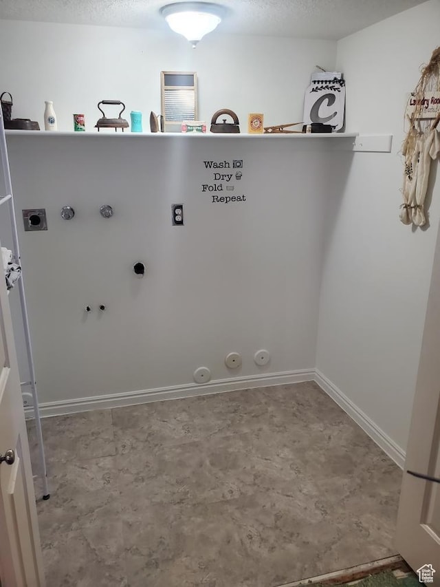 556 W 1050 N, Pleasant Grove, UT 84062 - washroom featuring hookup for a gas dryer, hookup for a washing machine, baseboards, laundry area, and hookup for an electric dryer