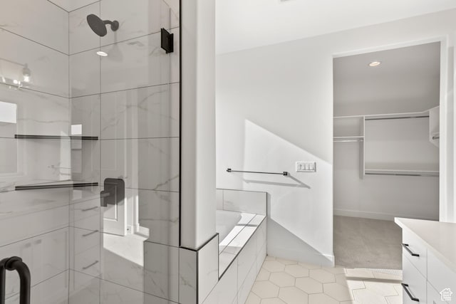 2149 W 3930 S, Hurricane, UT 84737 - full bath with vanity, a bath, a shower, a spacious closet, and baseboards