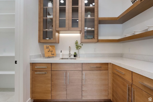 kitchen featuring sink