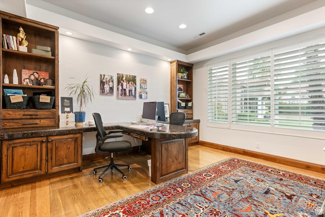 2712 S Rio Vista Dr, St George, UT 84790 - home office with light wood-type flooring