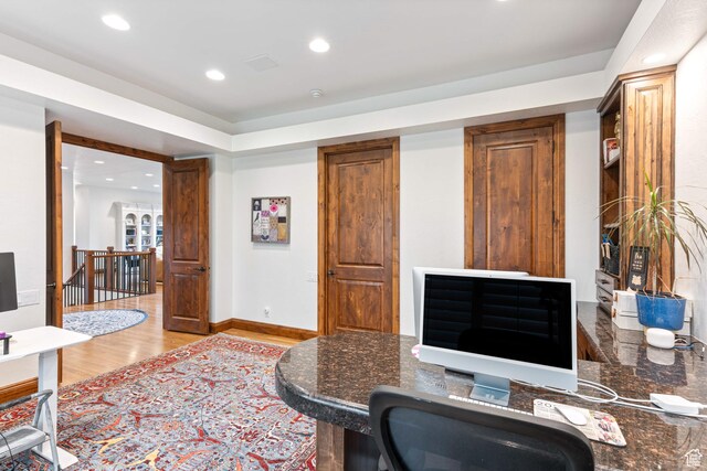 2712 S Rio Vista Dr, St George, UT 84790 - office with light hardwood / wood-style floors