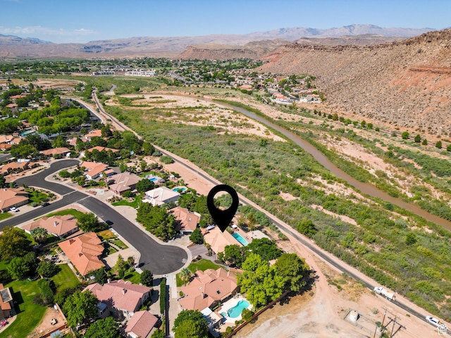 2712 S Rio Vista Dr, St George, UT 84790 - aerial view with a mountain view