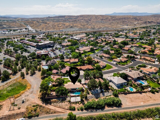 2712 S Rio Vista Dr, St George, UT 84790 - bird's eye view with a mountain view