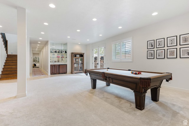 2712 S Rio Vista Dr, St George, UT 84790 - rec room featuring light colored carpet and billiards