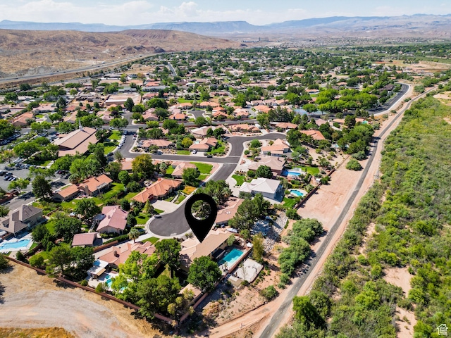 2712 S Rio Vista Dr, St George, UT 84790 - bird's eye view featuring a mountain view