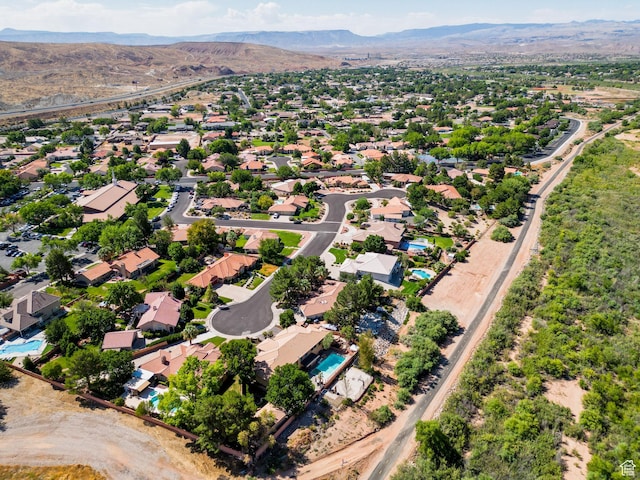 2712 S Rio Vista Dr, St George, UT 84790 - drone / aerial view with a mountain view
