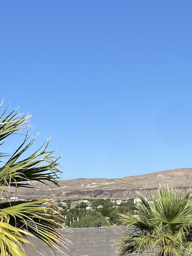 property view of water featuring a mountain view