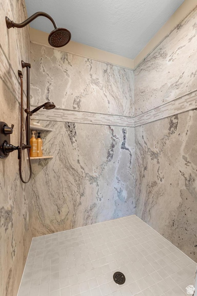 bathroom featuring a shower