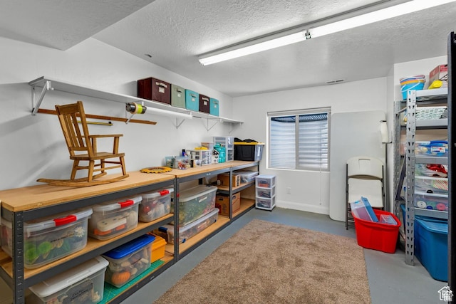 view of storage room