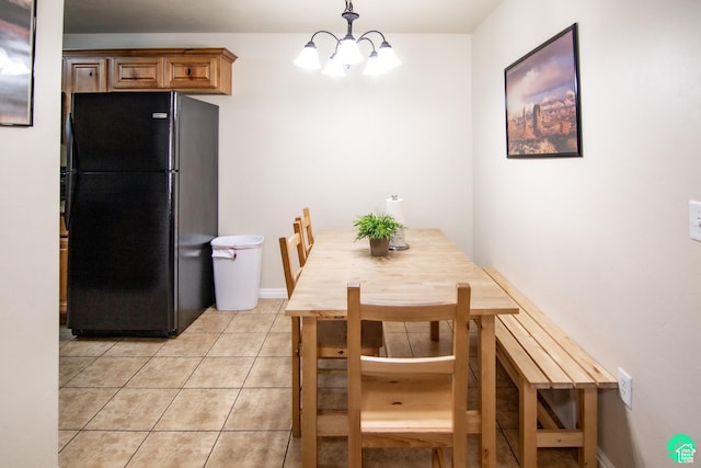 2511 Redcliff Rd Unit 1D, Moab, UT 84532 - dining space with a chandelier and light tile patterned floors