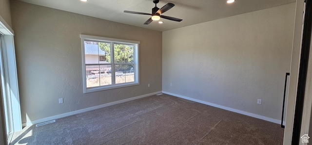 831 N 1820 E Unit 66, Price, UT 84501 - empty room with dark carpet and ceiling fan