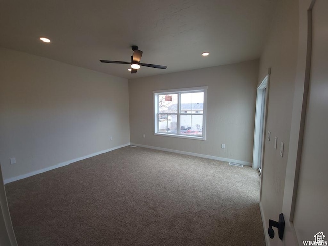 1871 E 840 N Unit 84, Price, UT 84501 - spare room featuring carpet flooring and ceiling fan